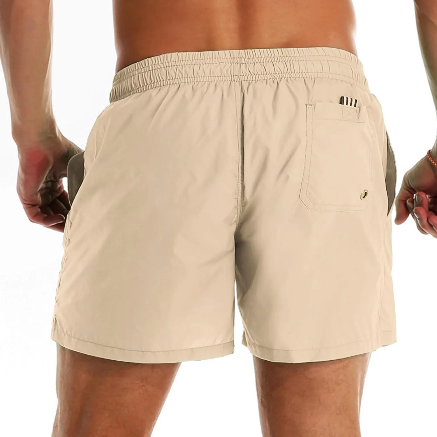 YnimioAOX Men's Swim Trunks Quick Dry Beach Shorts Swimwear Bathing Suit