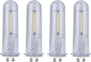 YONGJIA Outdoor Solar Light Replacement Bulb, Hampton Bay Replacement Bulb, Solar Garden Light Replacement Bulb, Warm White (4pcs)