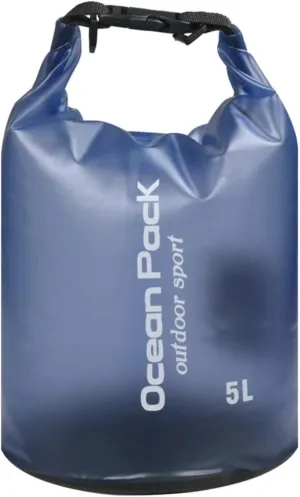 YOUGLE 5L Beach Essentials Dry Bag Waterproof Women Men Roll Top Waterproof Backpack Sack Keeps Gear Dry for Kayaking Rafting Boating Swimming Camping Hiking Beach Fishing (Blue)