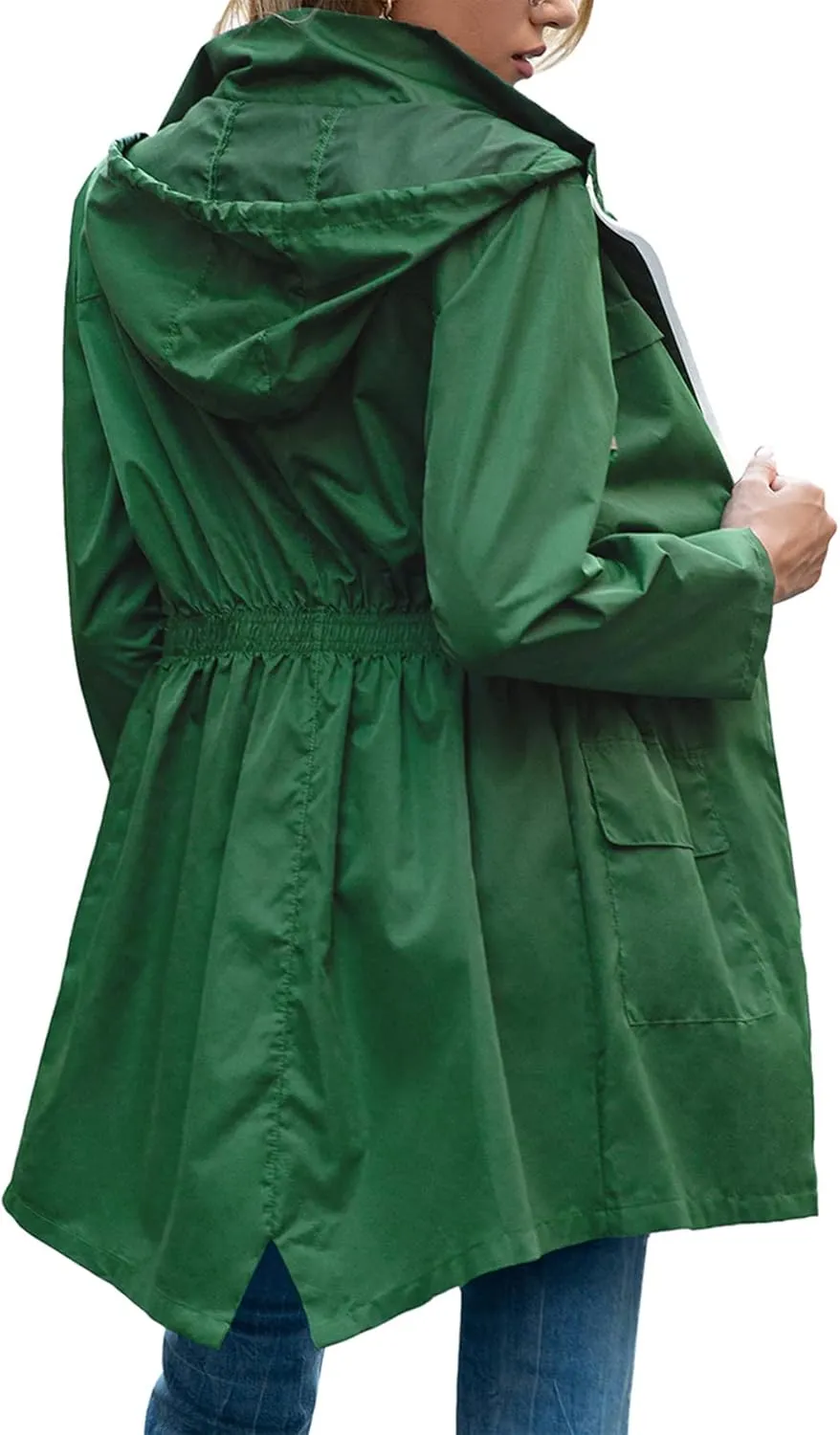Zando Womens Rain Jackets for Women Waterproof Rain Coats for Women Active Packable Raincoat Windbreaker Jacket with Hood