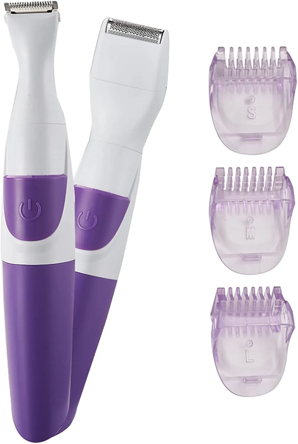 ZJchao Bikini Trimmer and Shaver for Women, 2 in 1 Portable Epilator Hair Removal Trimmer for Women Pubic Hair Face Leg Eyebrow Nose Lip Body,