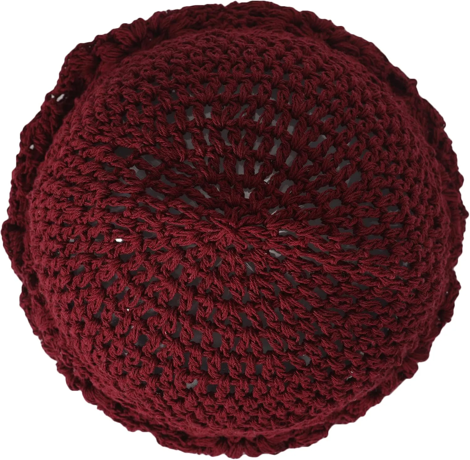 ZLYC Women Cotton Crochet Slouchy Beanie Hat Handmade Knit Summer Skull Cap